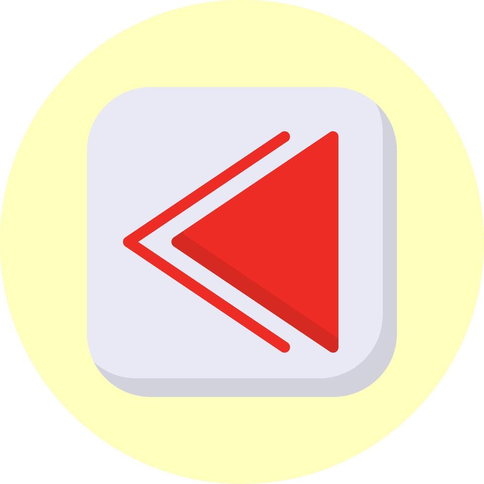 Backward Flat Multi Color vector