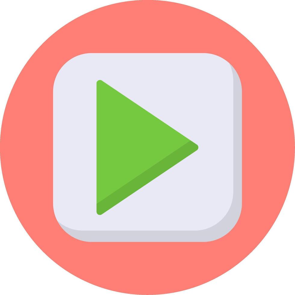 Play Flat Multi Color vector