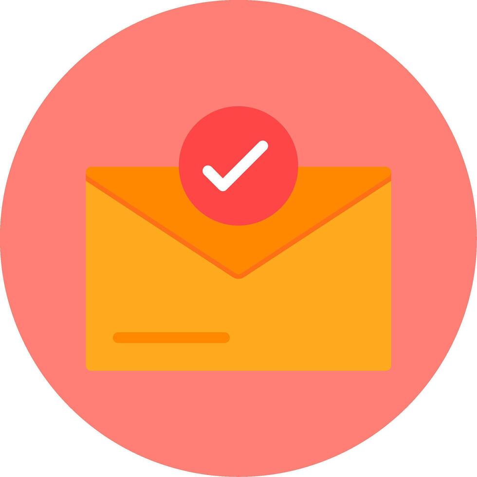 Checkmark Flat Multi Color vector
