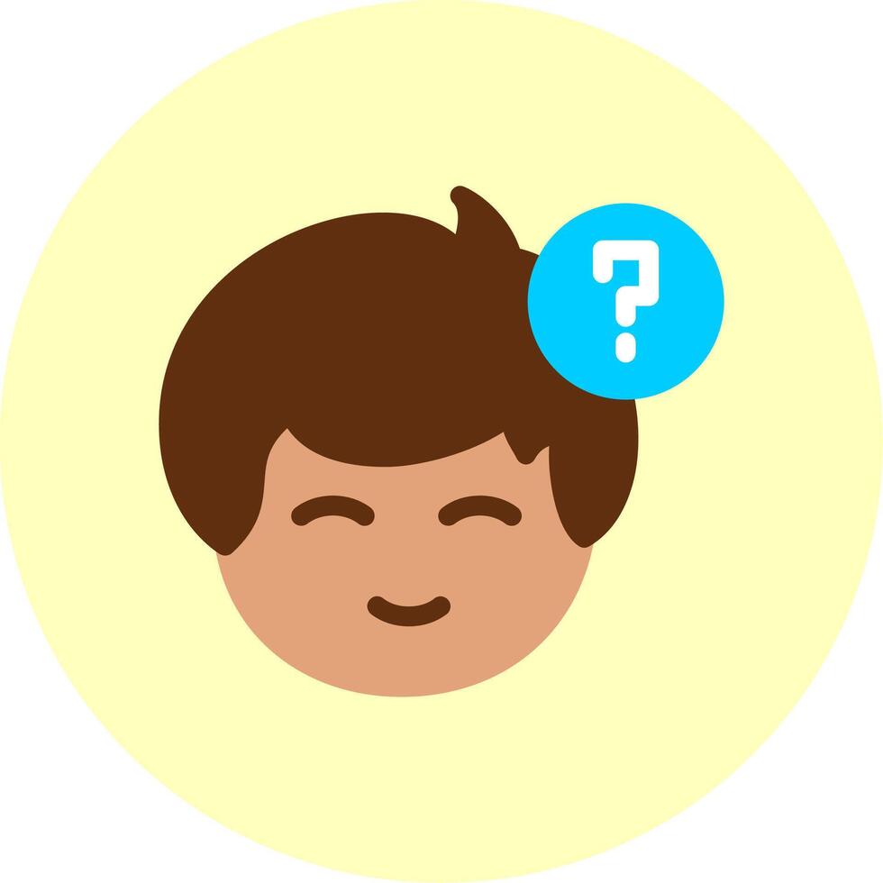 Question mark Flat Multi Color vector