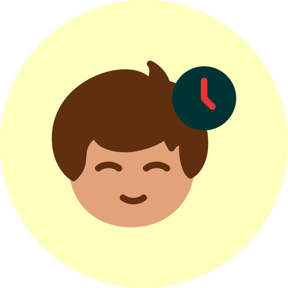 Clock symbol Flat Multi Color vector