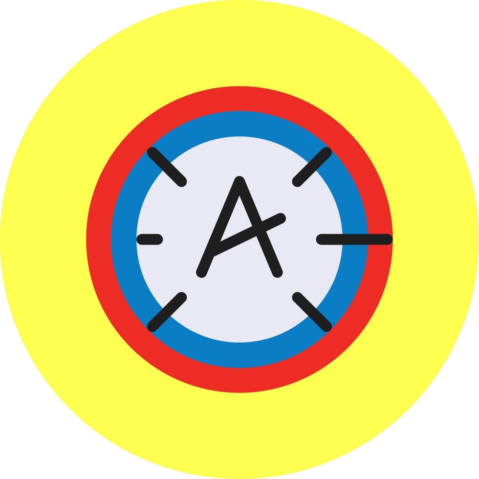 Dyslexia friendly Flat Multi Color vector