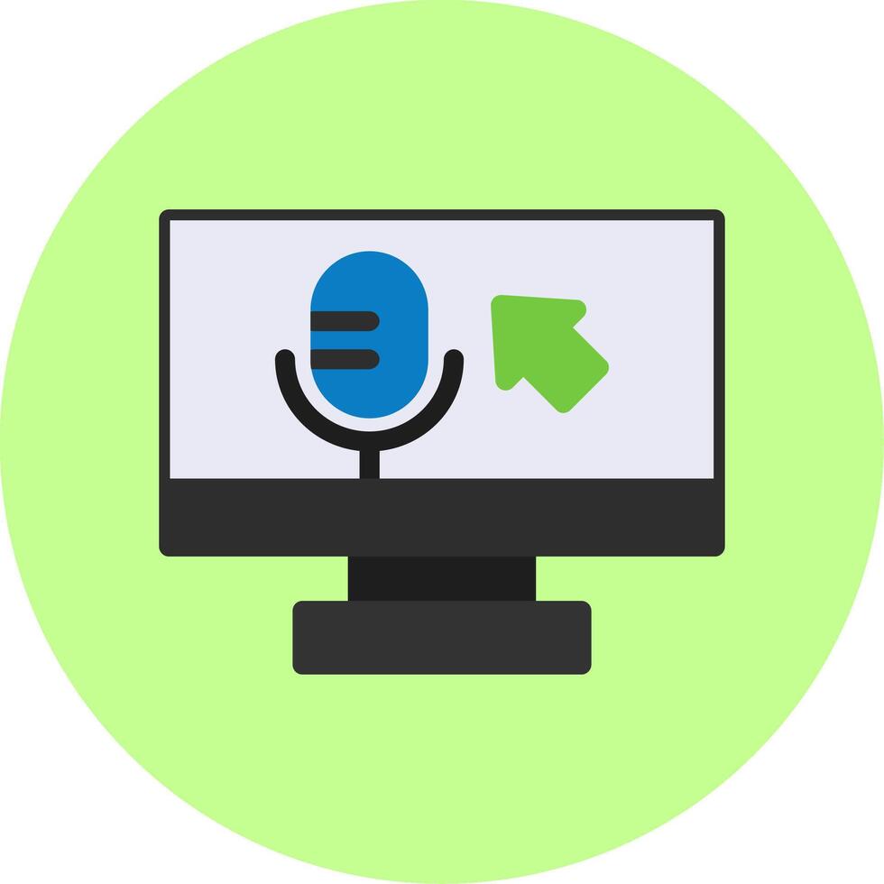 Voice commands Flat Multi Color vector