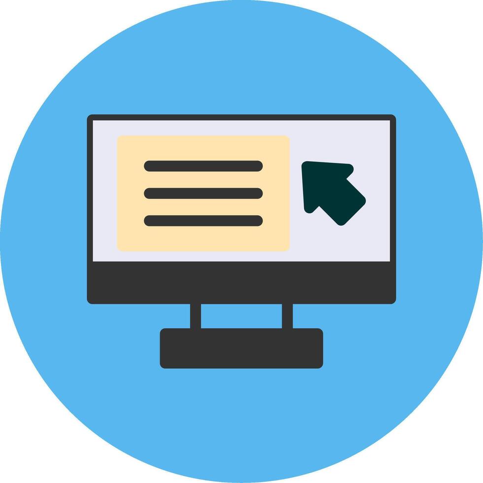 Screen reader Flat Multi Color vector