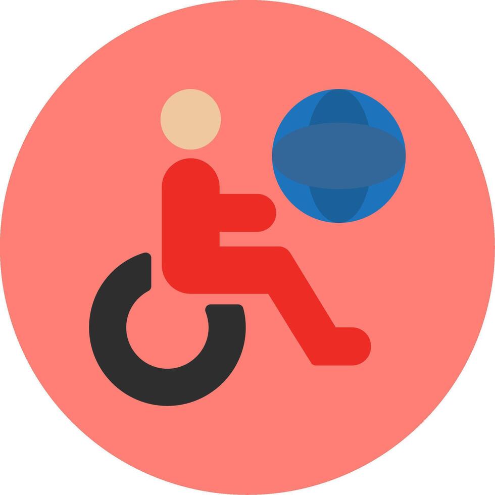 Accessibility Flat Multi Color vector