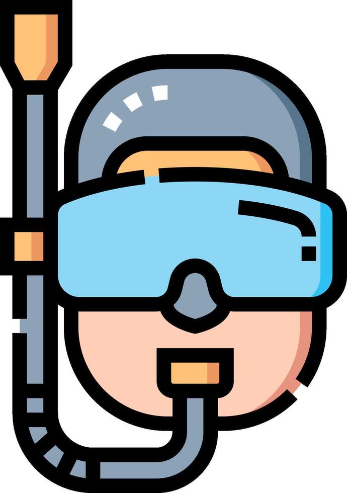 diver illustration design vector