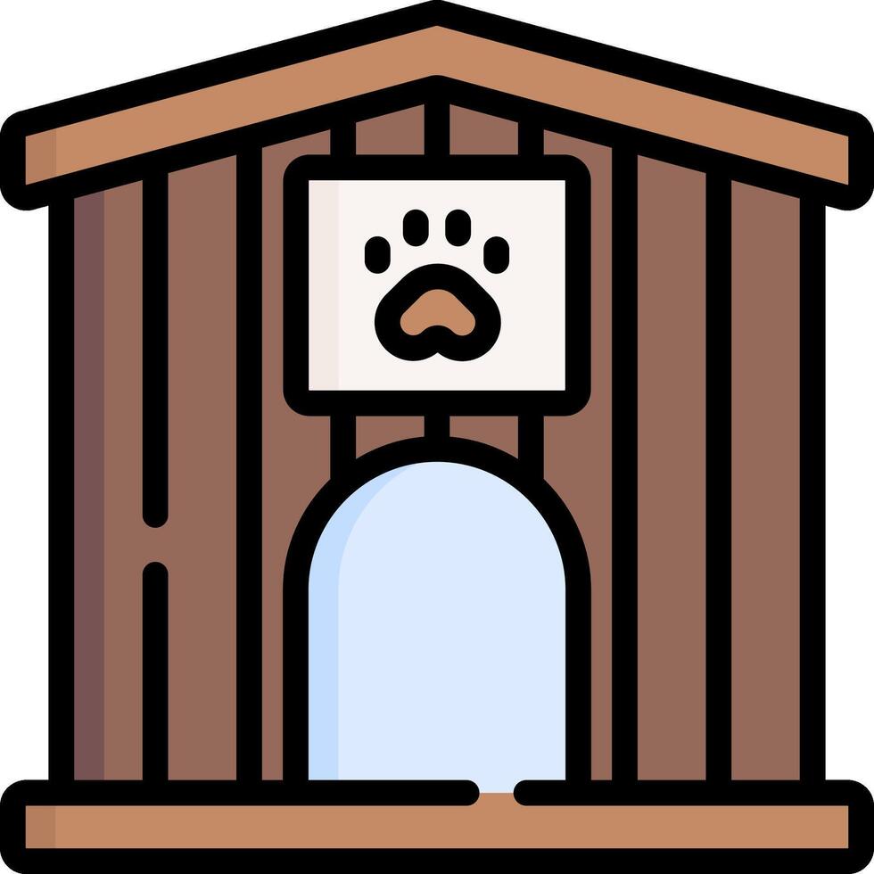 Dog house illustration design vector