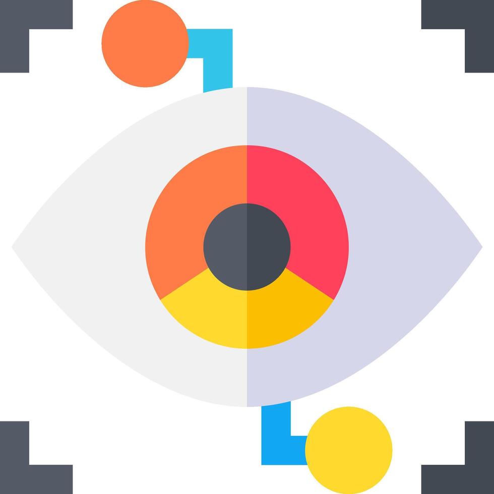 eye recognition illustration design vector