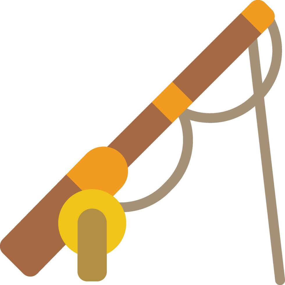 fishing rod illustration design vector