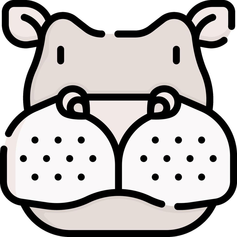 hippo illustration design vector
