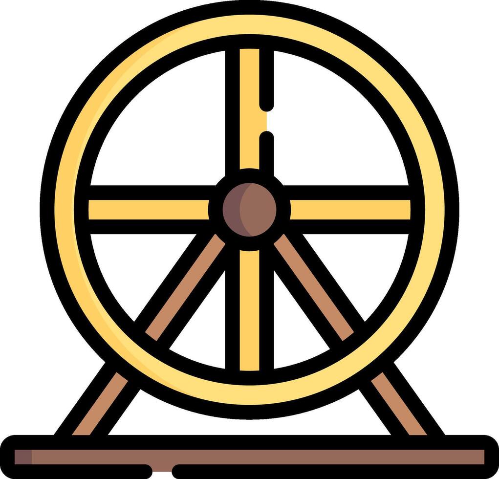 hamster wheel illustration design vector