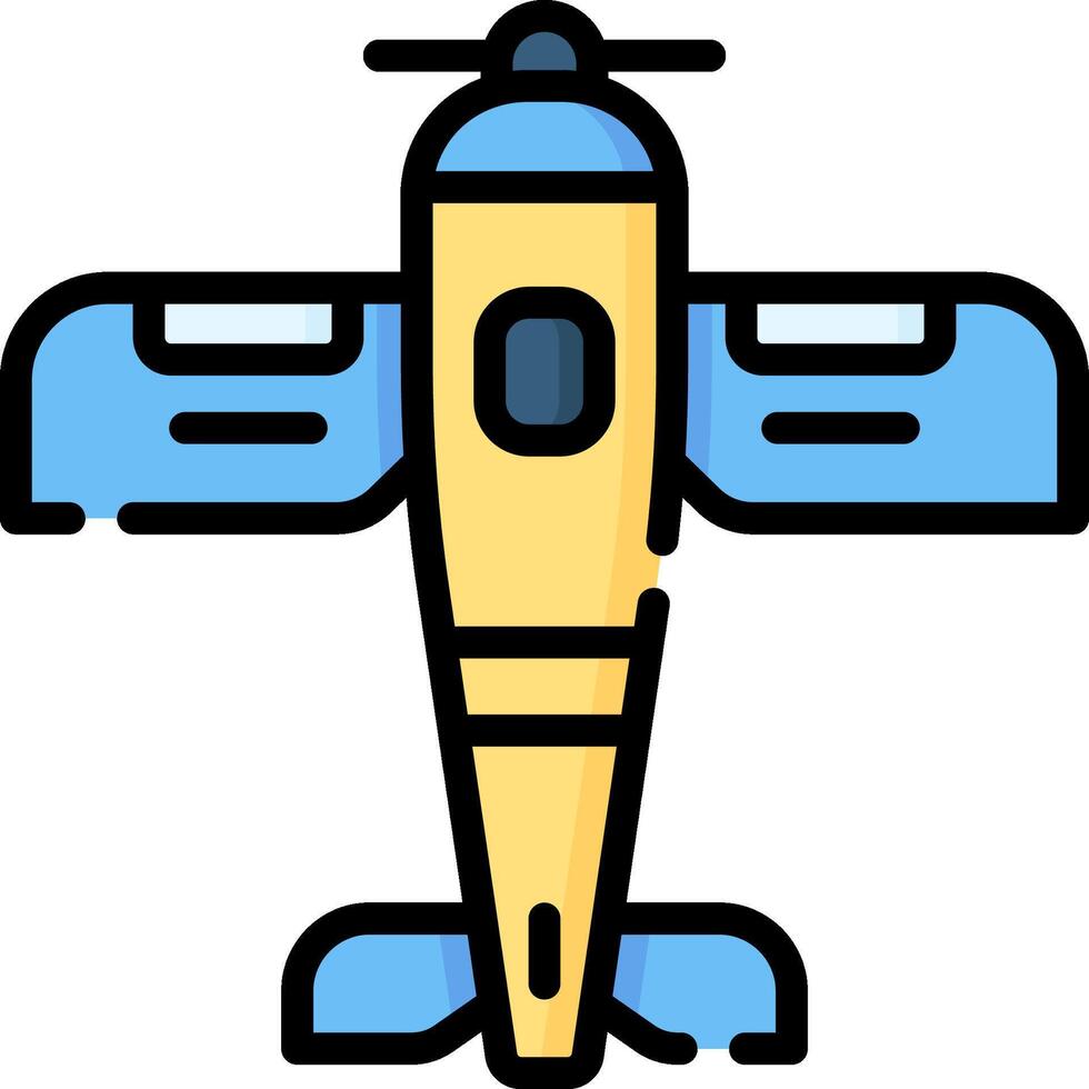 monoplane illustration design vector