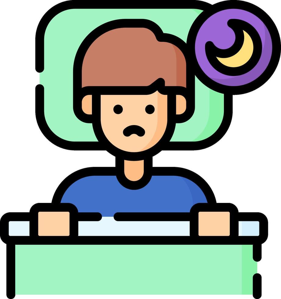 insomnia illustration design vector