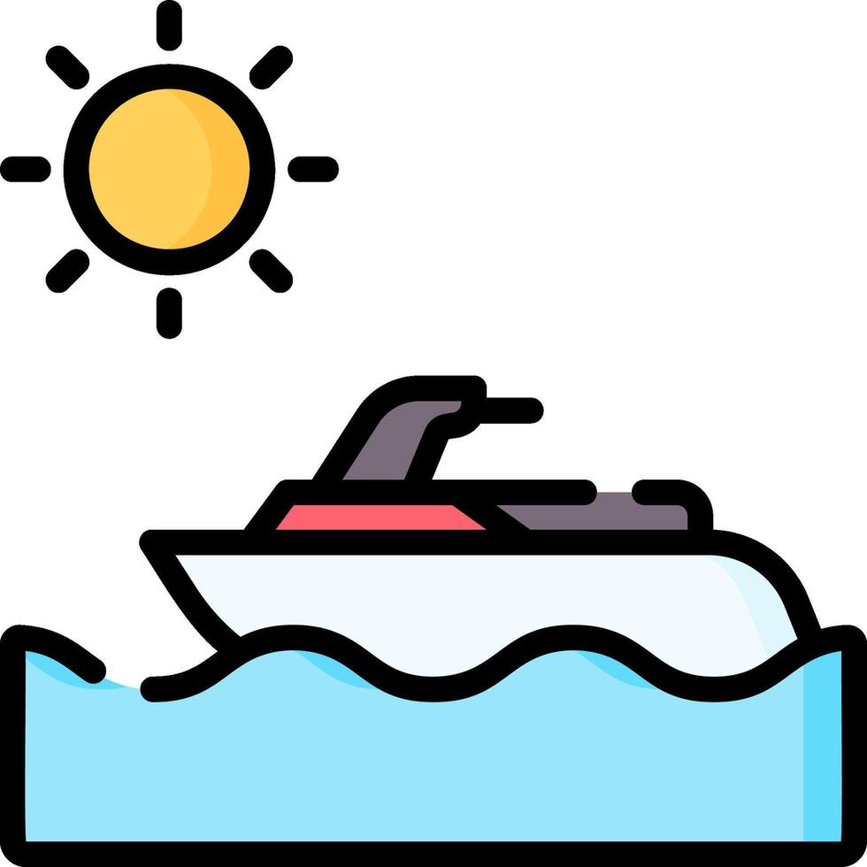 jetski illustration design vector