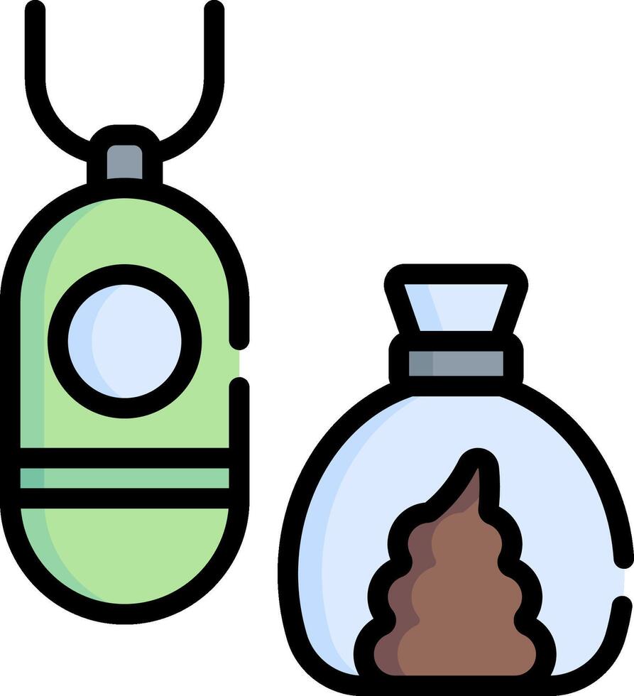 poop bag illustration design vector