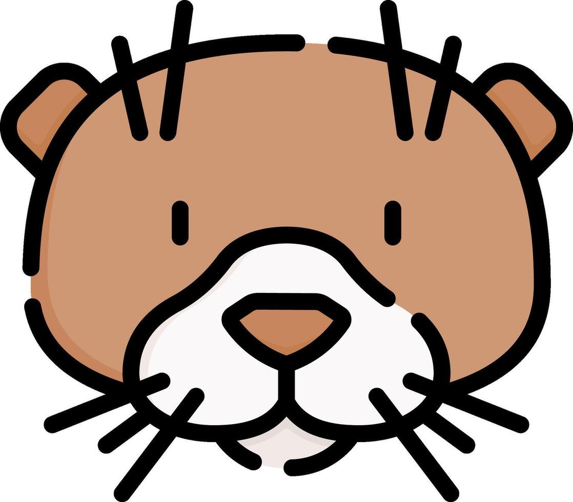 otter illustration design vector