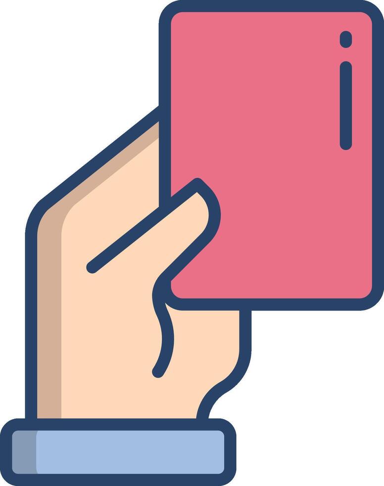 red card illustration design vector