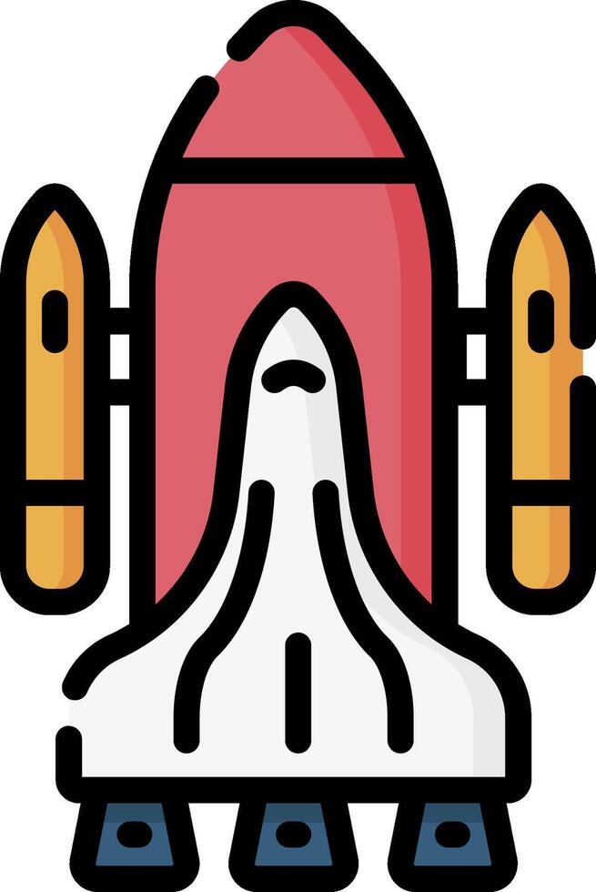 rocket illustration design vector
