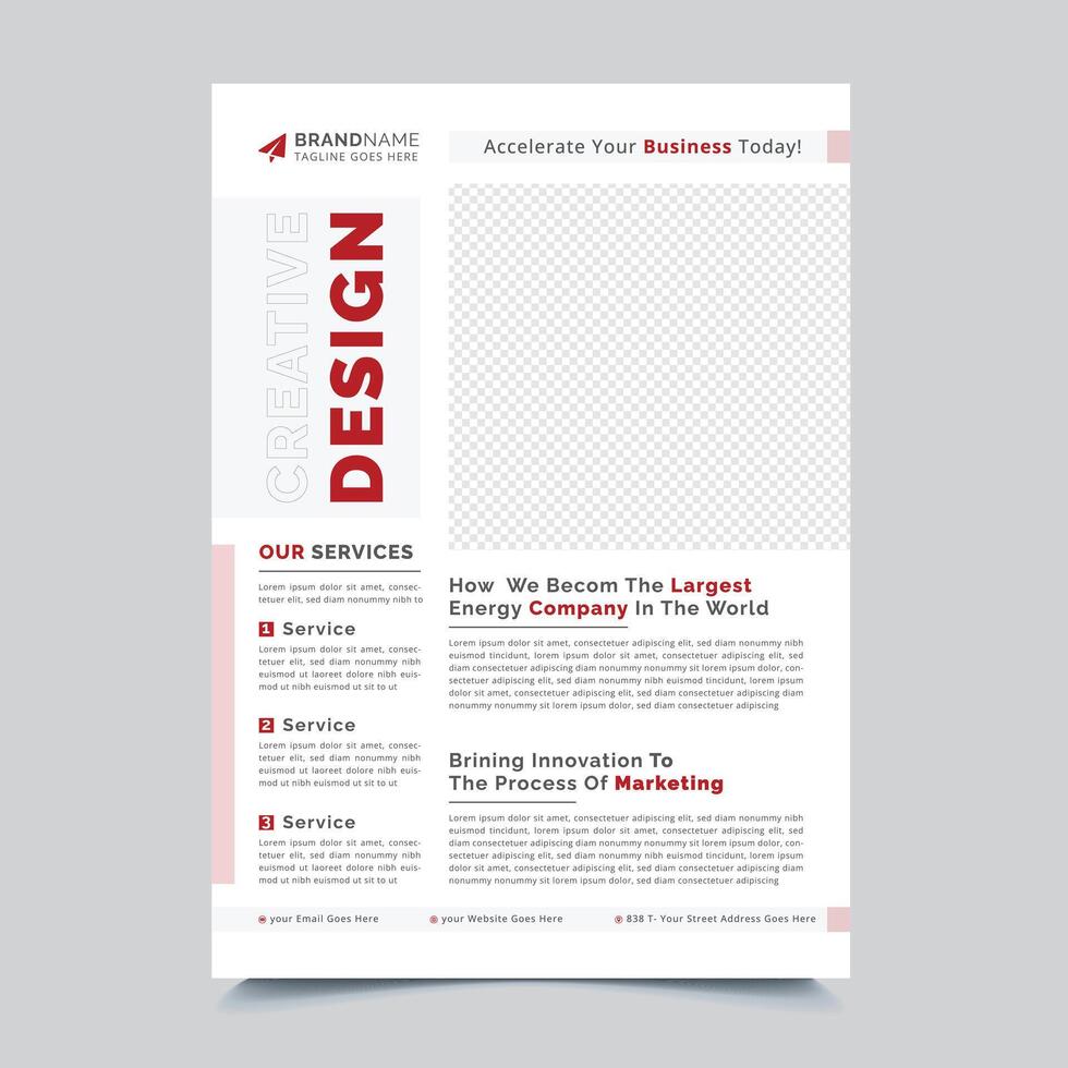 Corporate Business Flyer A4 Size Template design vector
