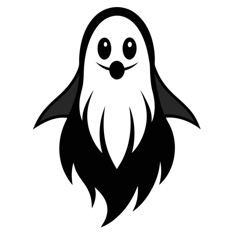 Cartoon Ghost Art For Halloween vector