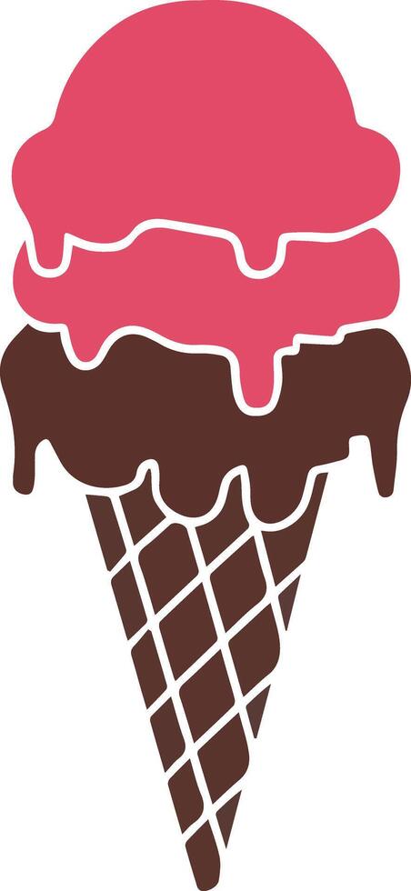 Ice Cream Icon Logo Art vector