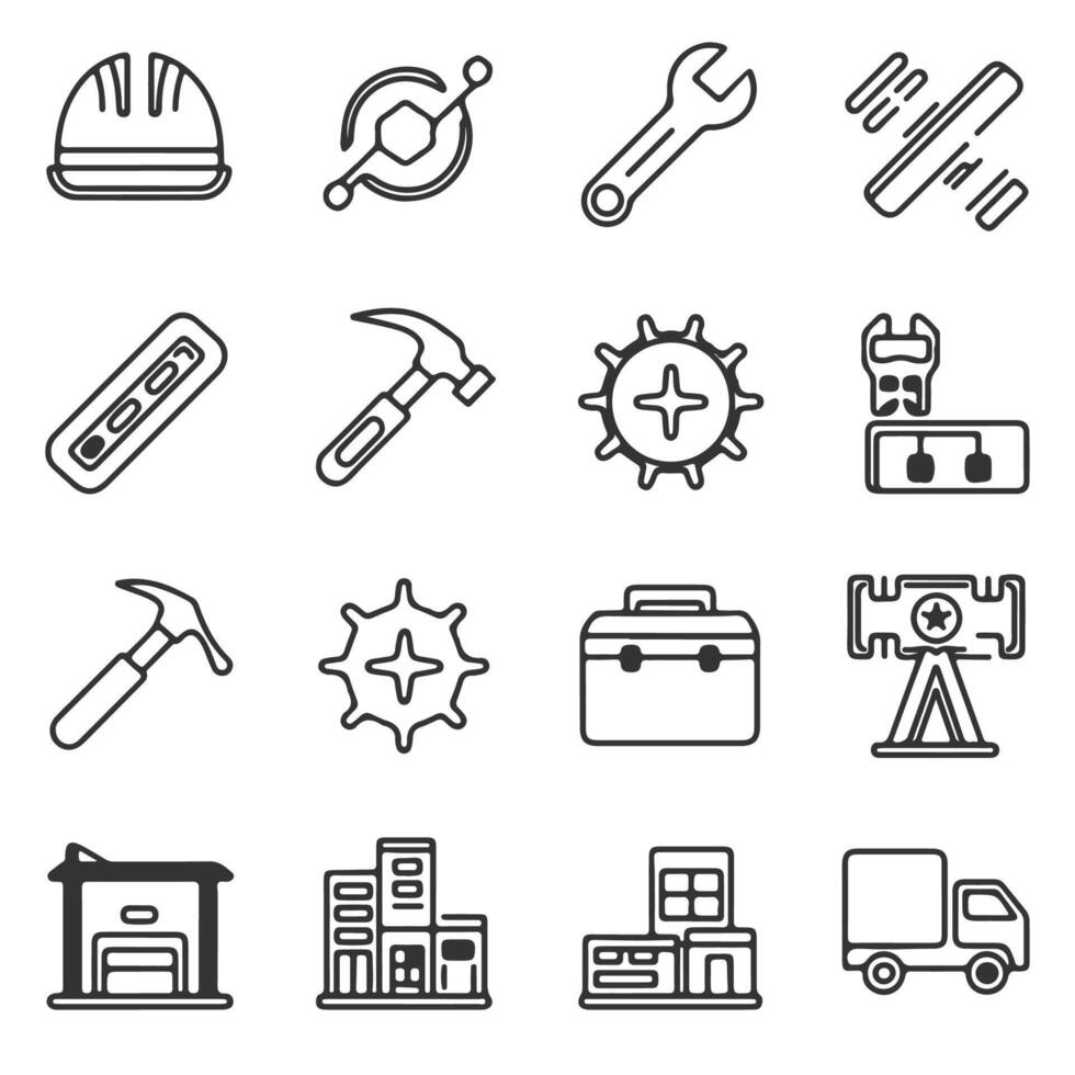 icon sets for labor day vector