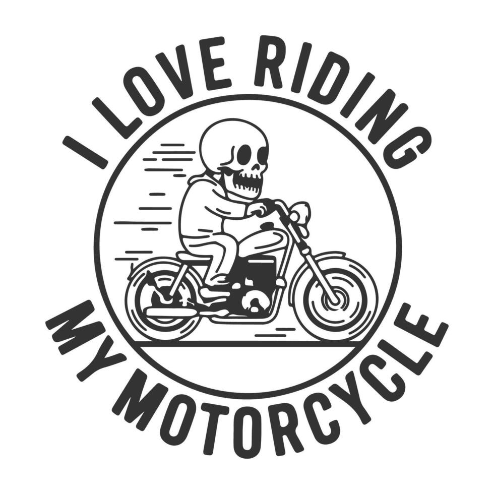 a nice skull riding motorcycle vector