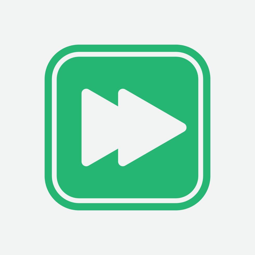 Turn forward Button Icon vector