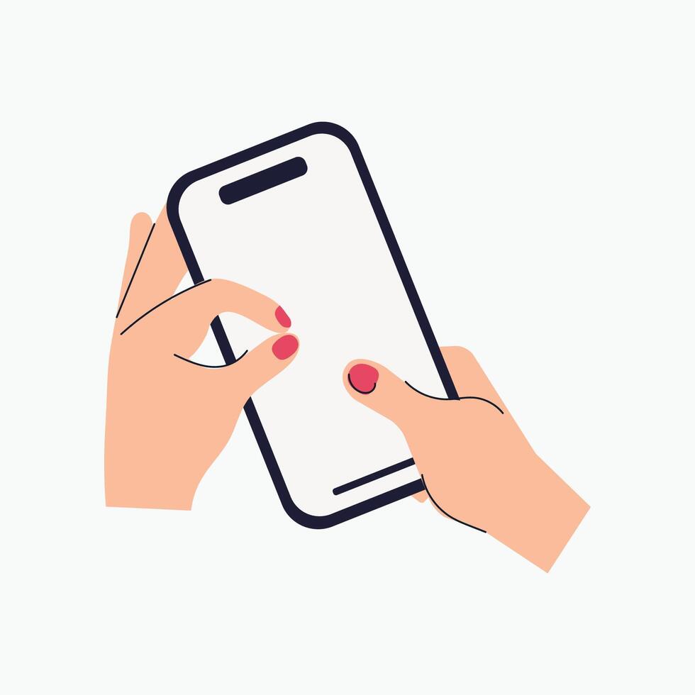 Zoom in Phone Illustration vector