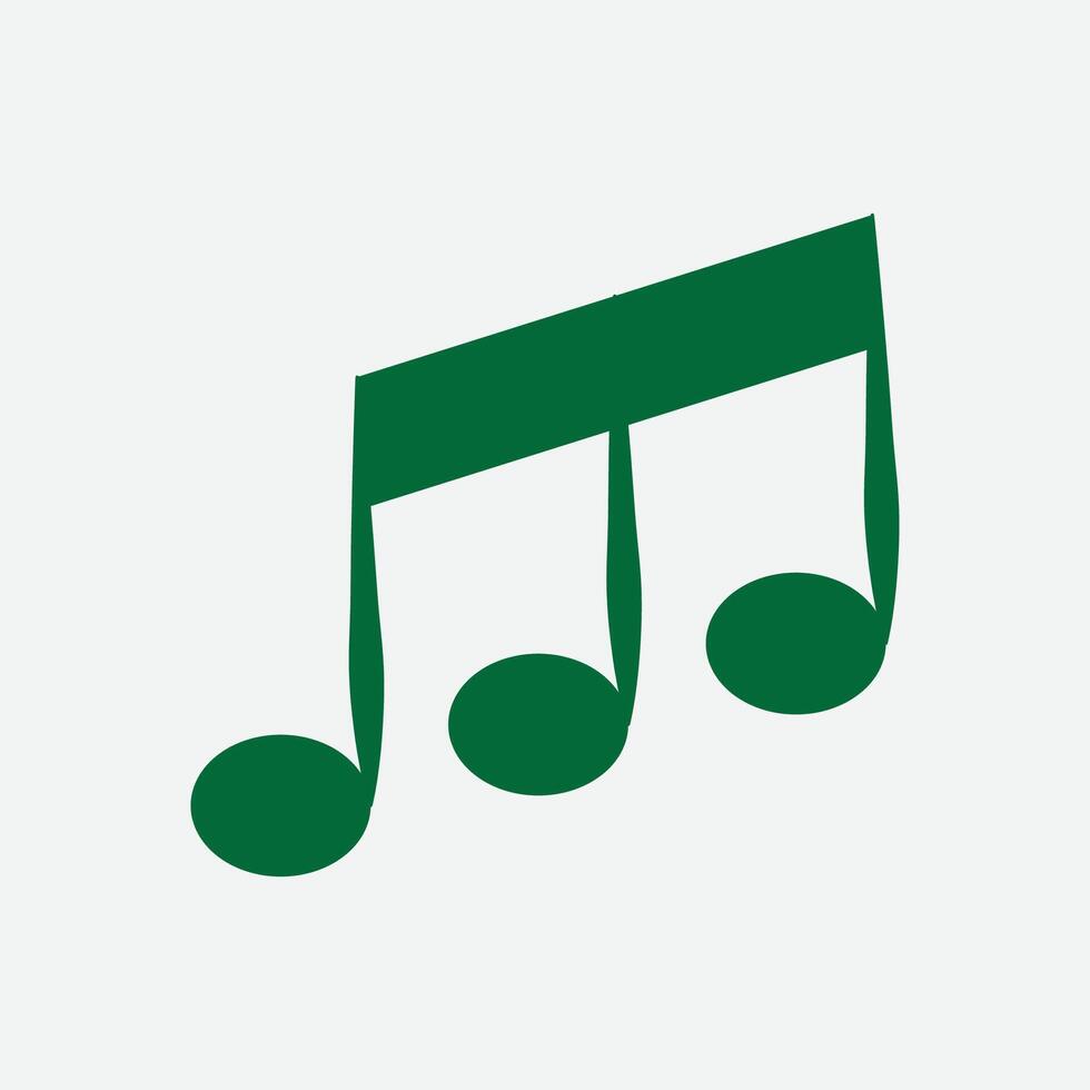 Beamed Notes Icon vector