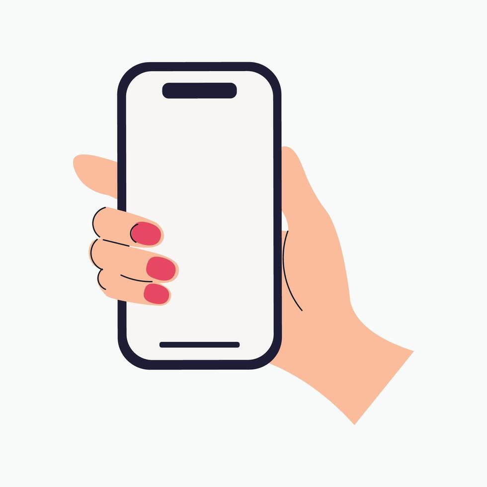 Scrolling Phone Illustration vector