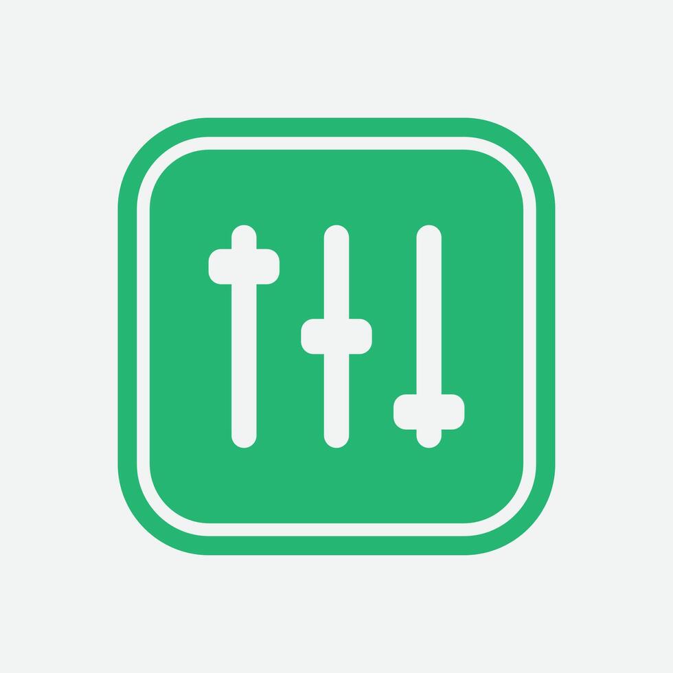 Volume Music Button Icon vector