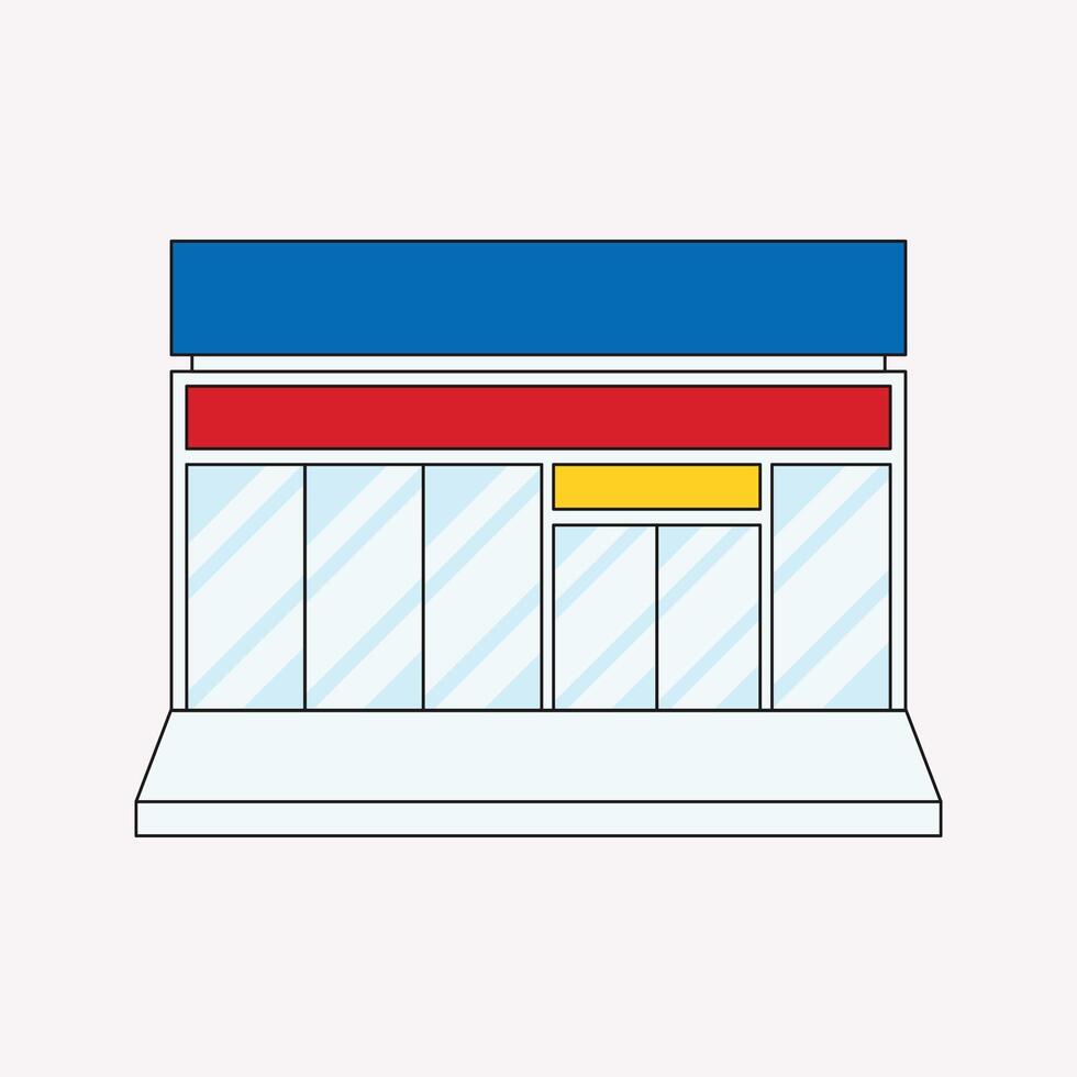 Grocery market illustration vector