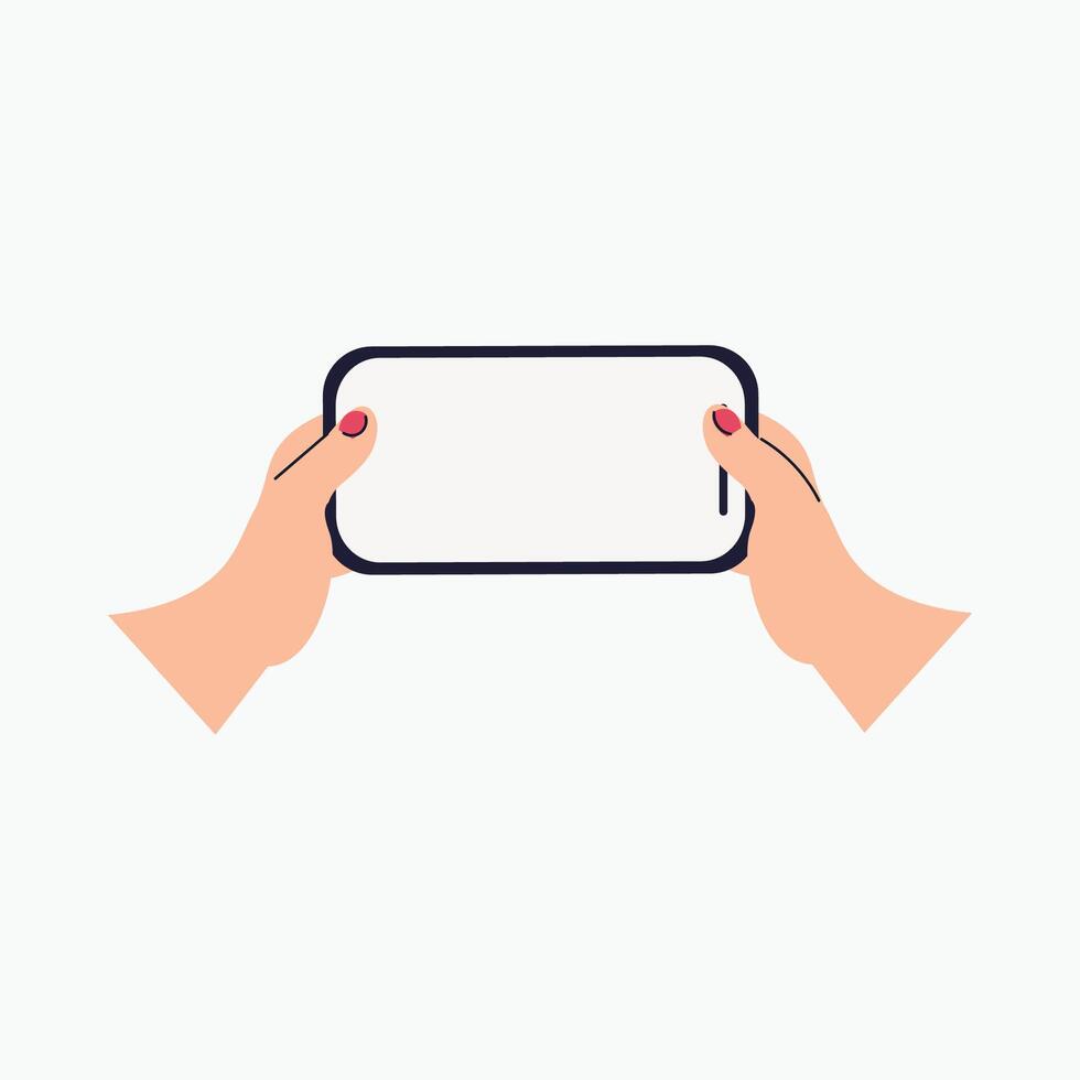 Playing Game Phone Illustration vector