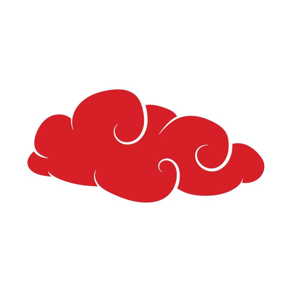 Creative Red Cloud Illustration vector