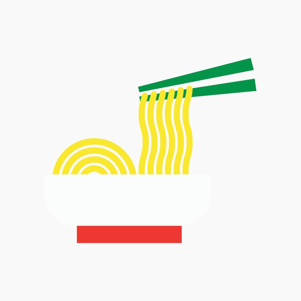 Palatable noodle illustration vector