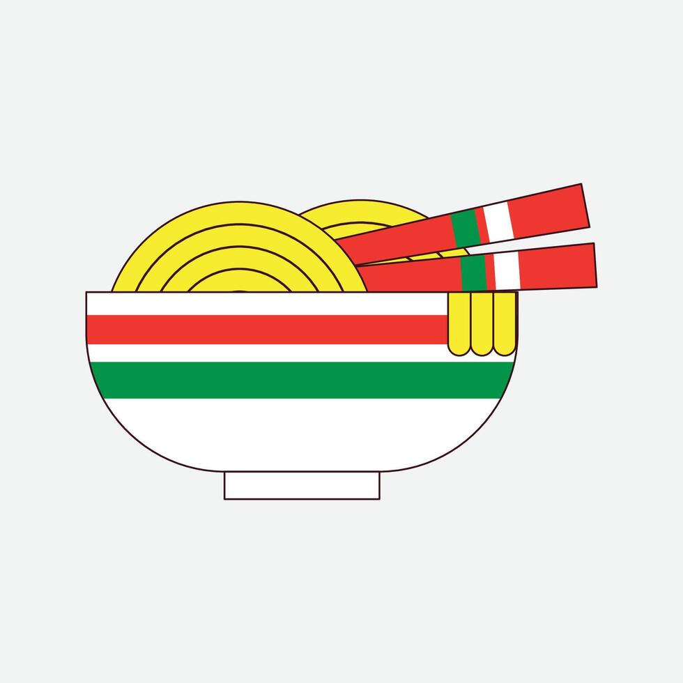 Simple Noodle Illustration vector