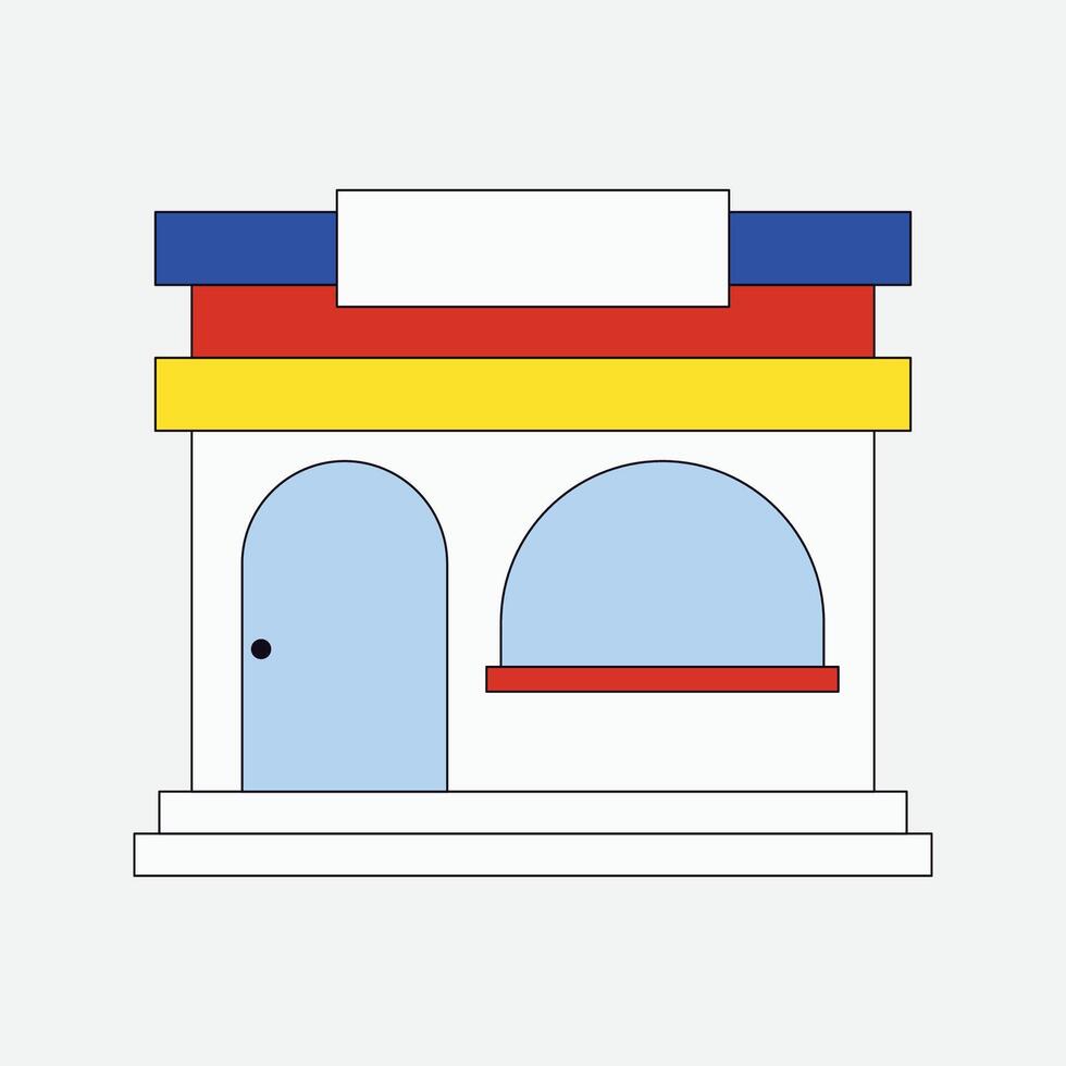 Supermarket store illustration vector
