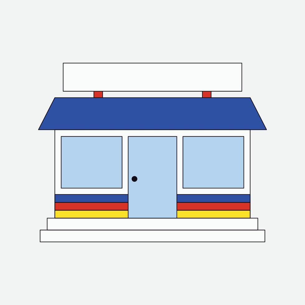 Small shop illustration vector