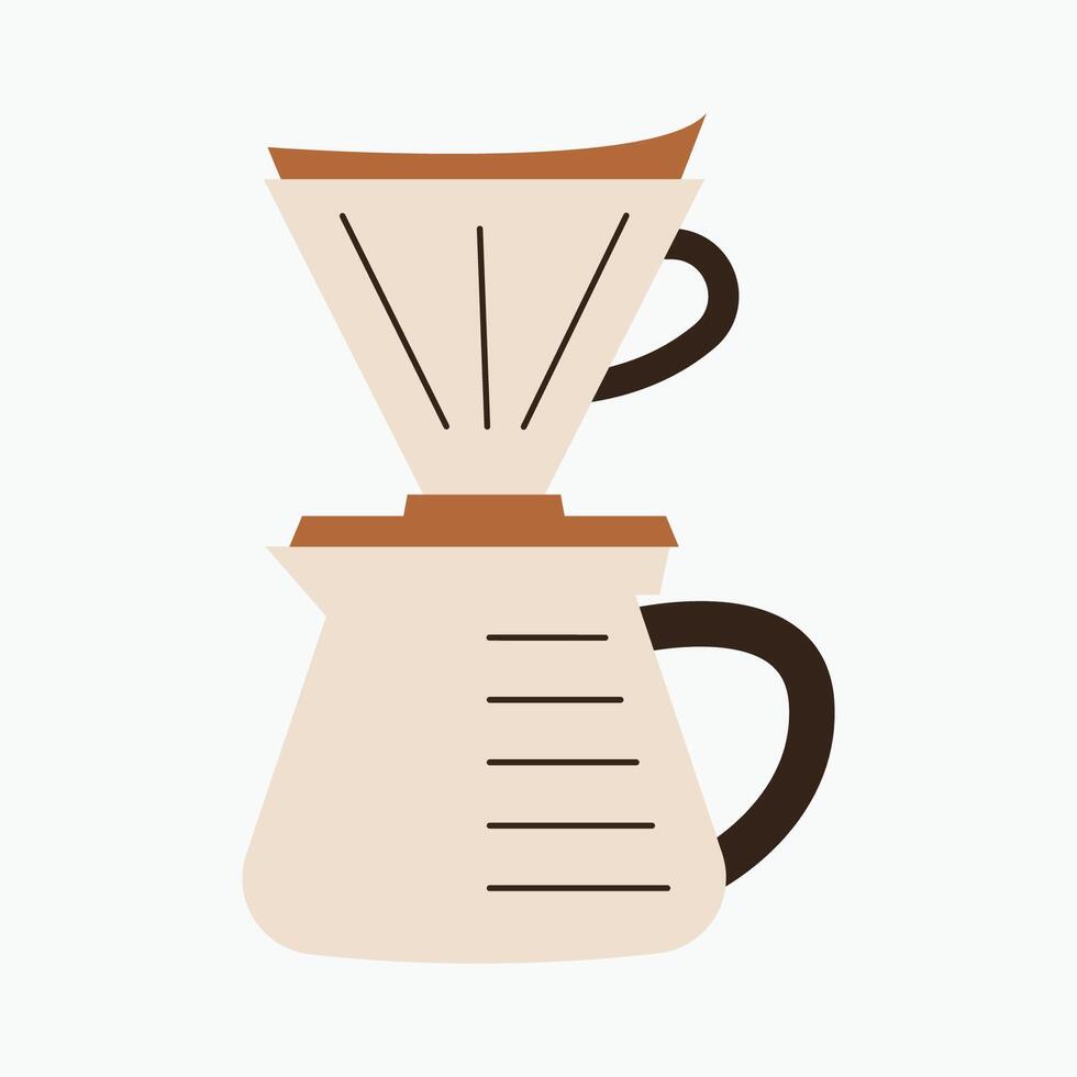 V60 Coffee Illustration vector