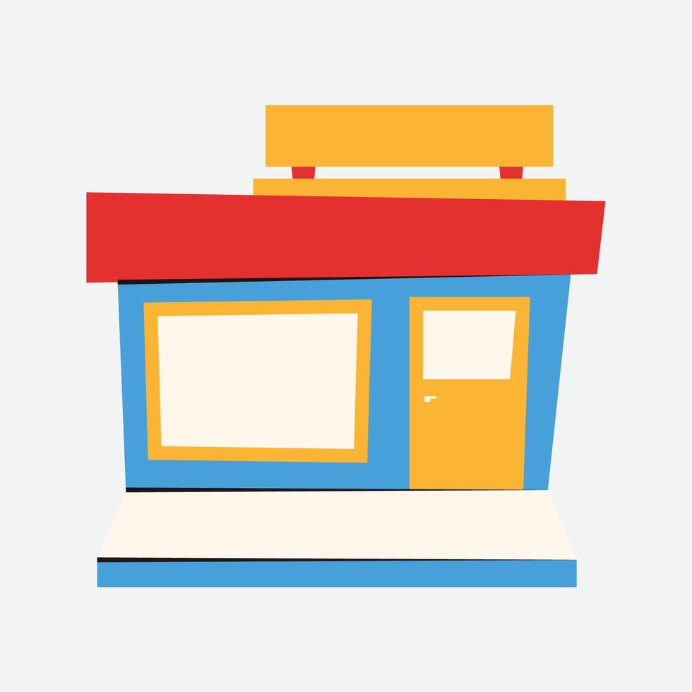 Minimarket Illustration Design vector