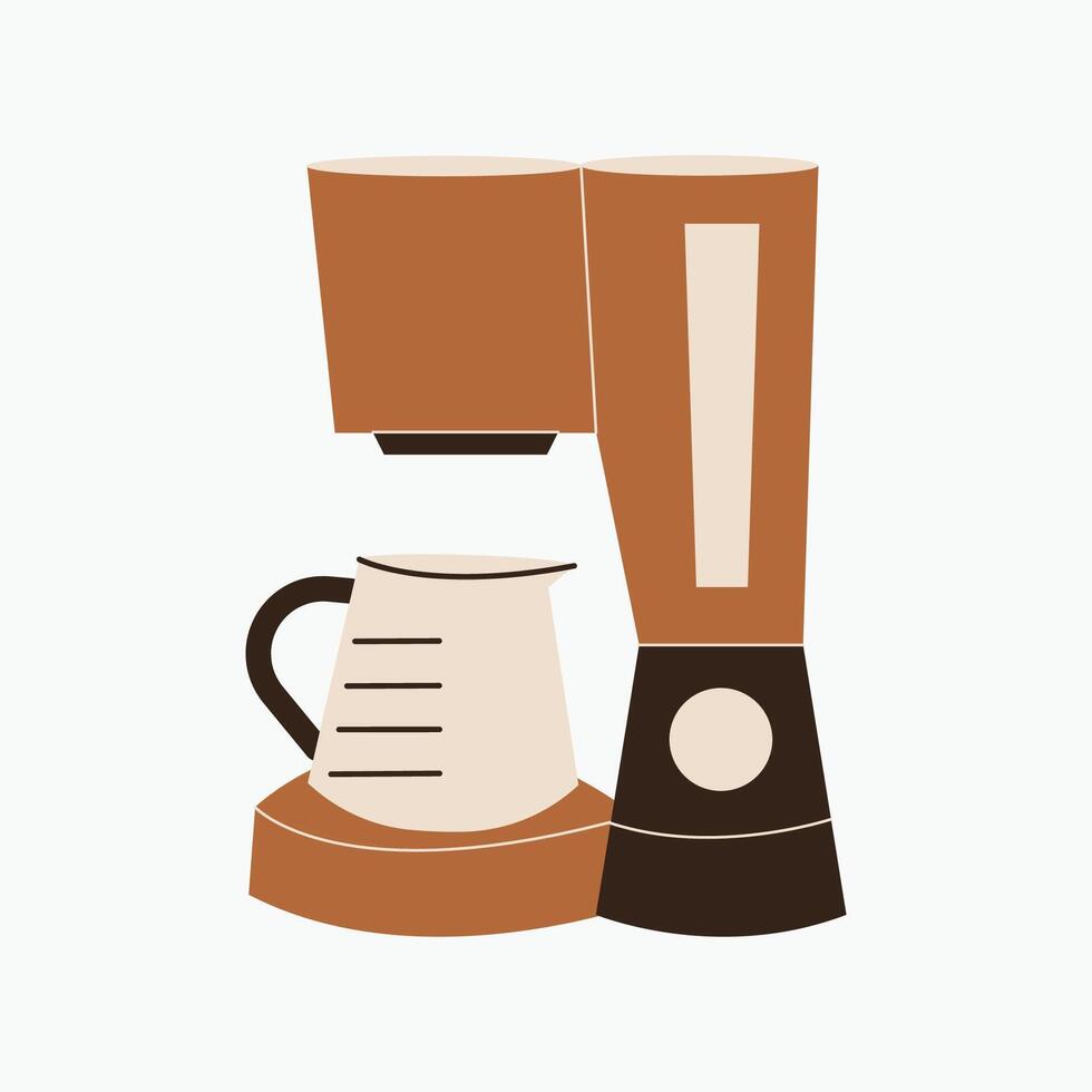Instant Coffee Machine Illustration vector