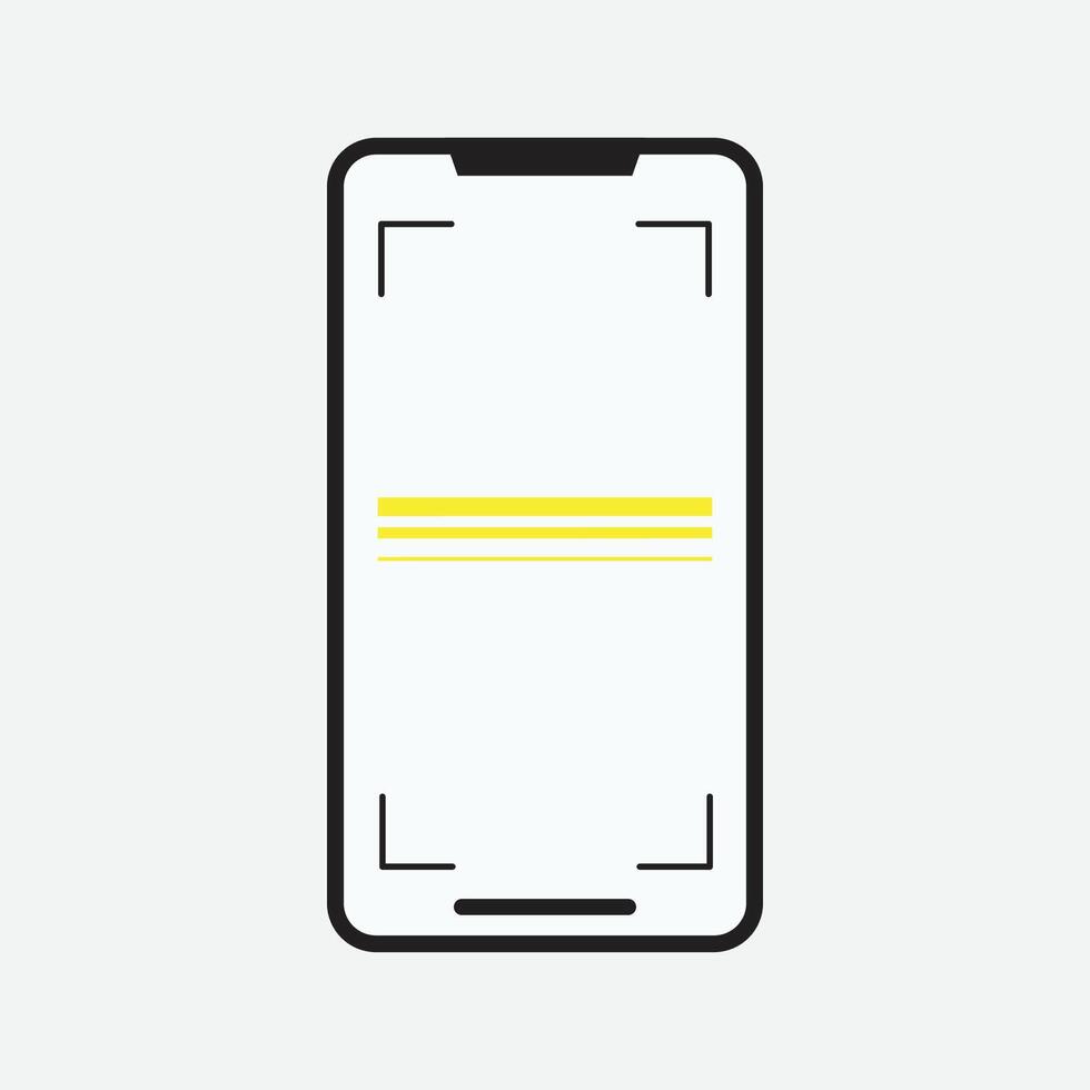 Scan barcode phone illustration vector