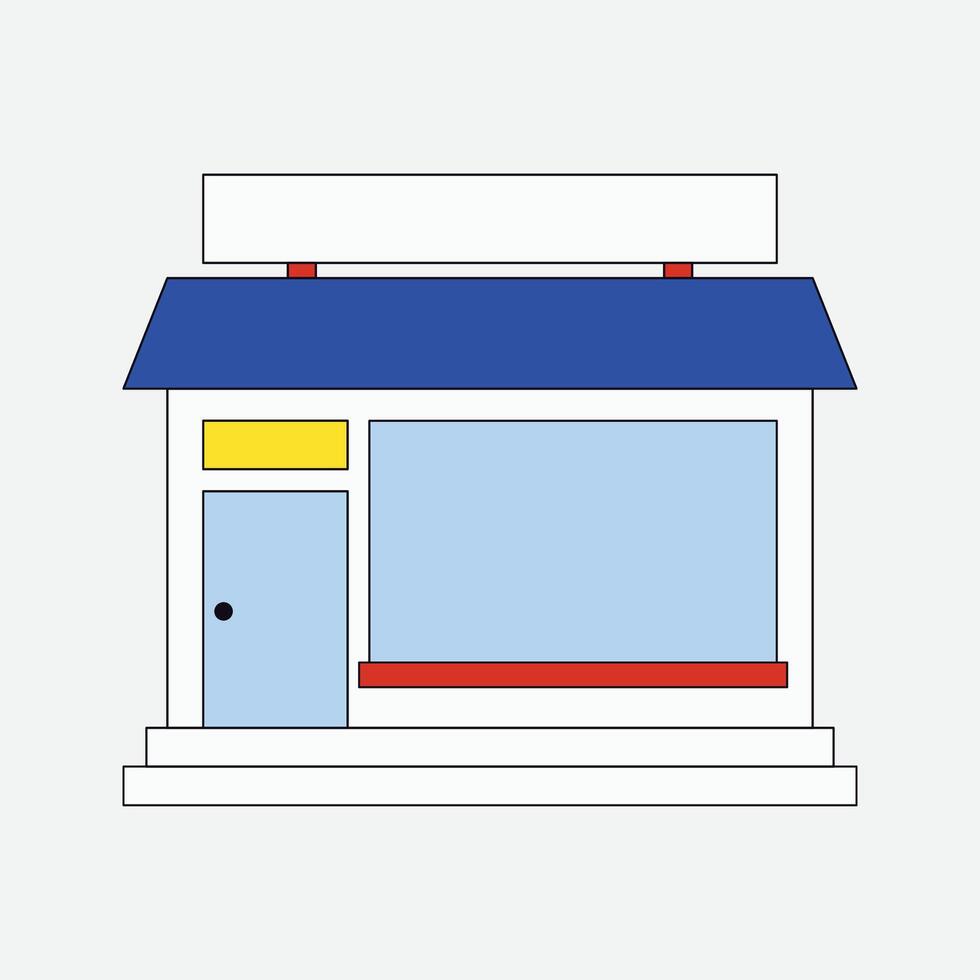 Market store illustration vector