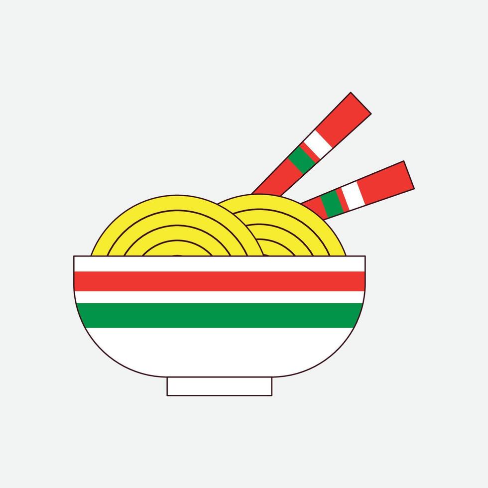 Simple ramen Illustration vector