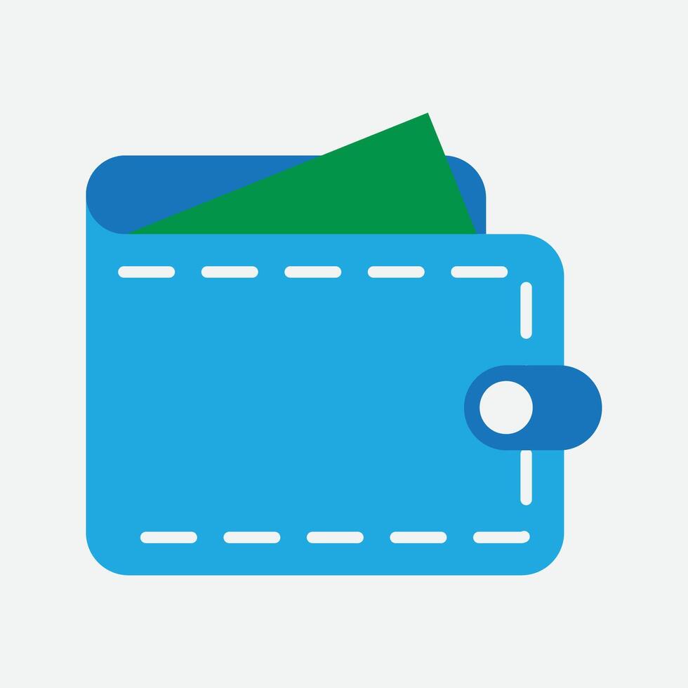 Simple wallet illustration vector