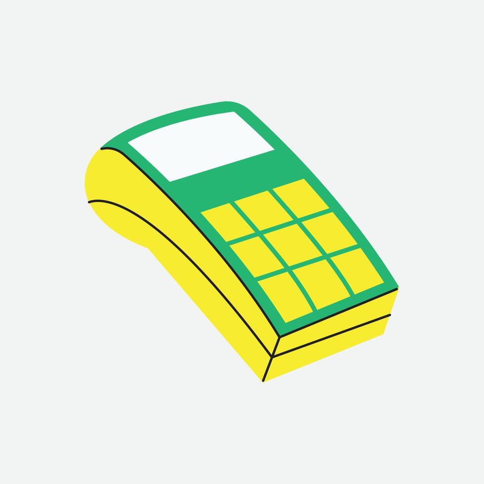EDC machine illustration vector