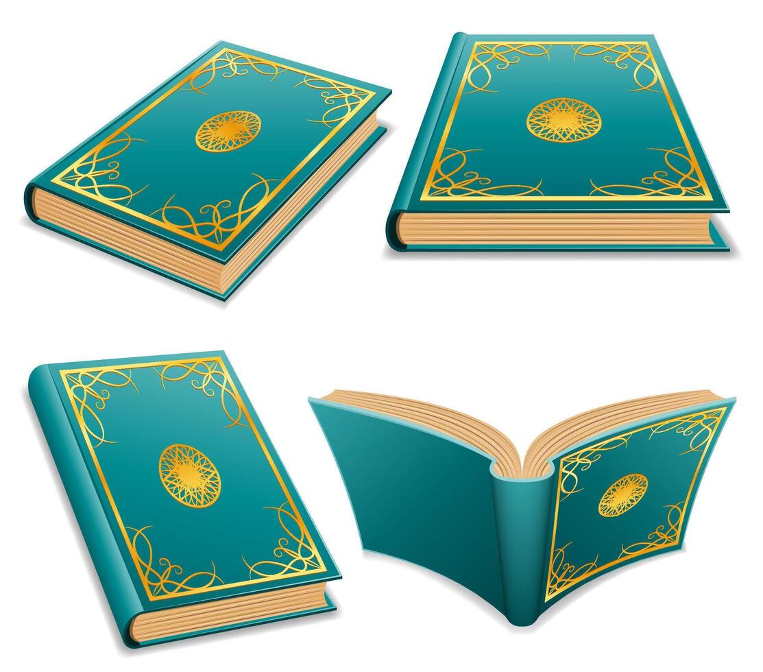 magic book keeper of magical information on paper cartoon stock illustration isolated on white background vector