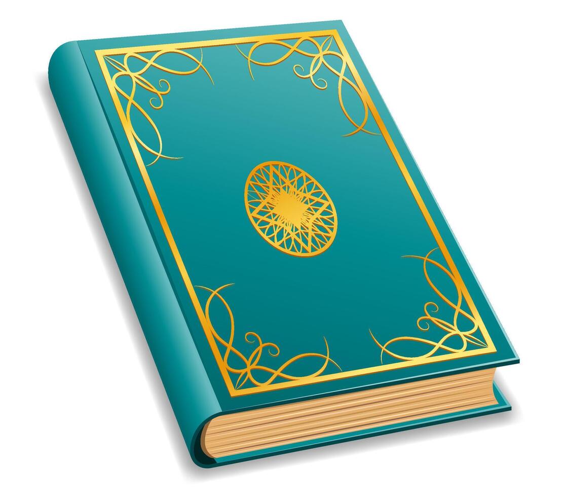 magic book keeper of magical information on paper cartoon stock illustration isolated on white background vector