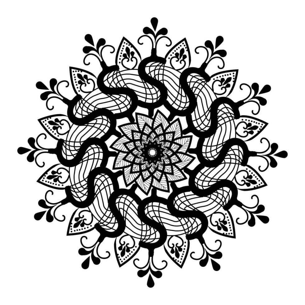 Heavy Lineal mandala background concept vector